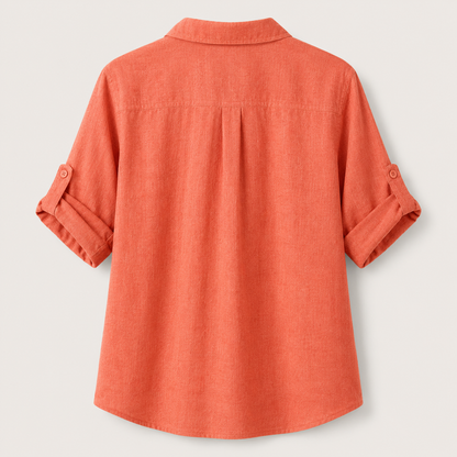 Casual Linen Summer set - Orange