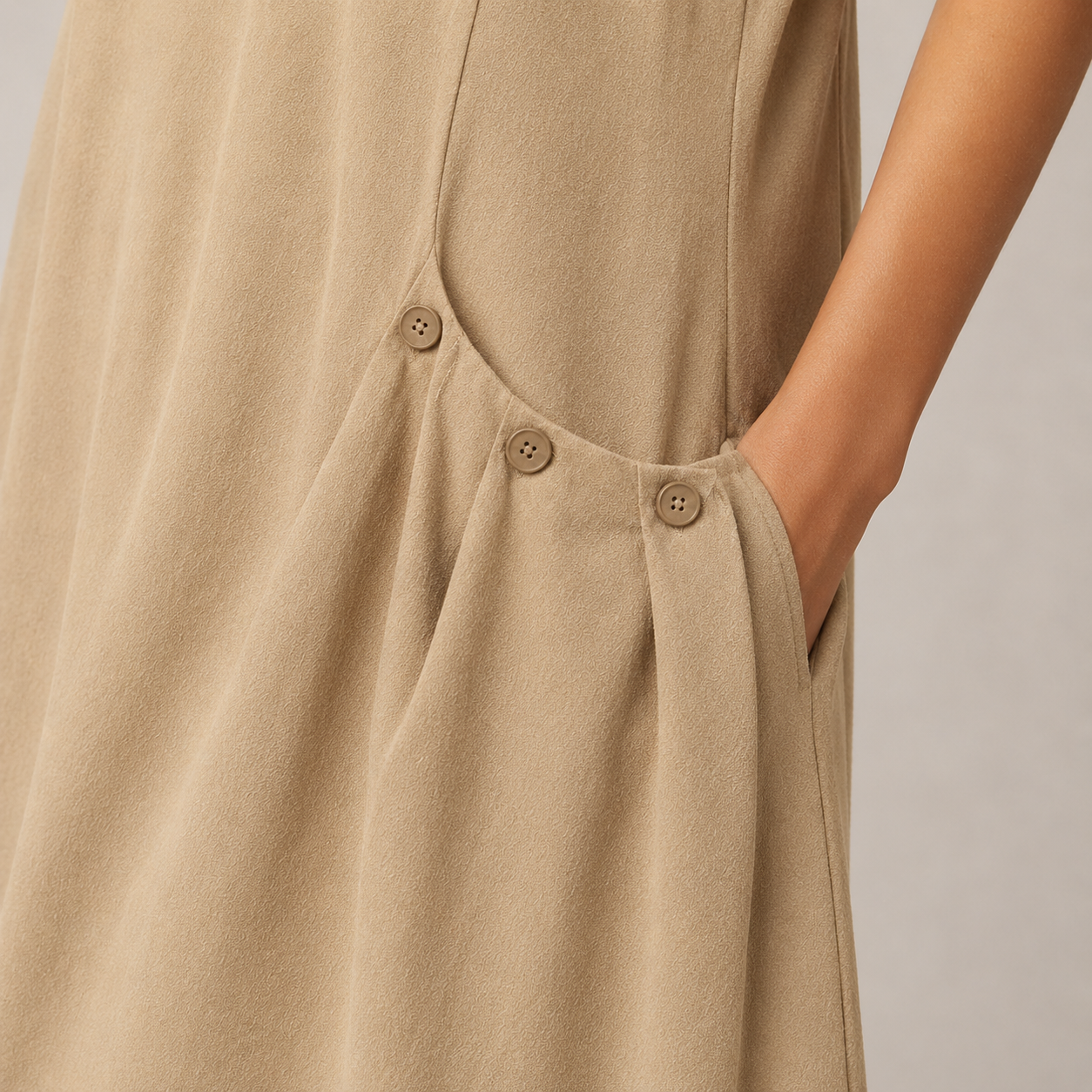 Everyday Summer Dress - Beige