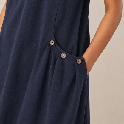 Everyday Summer Dress - Navy